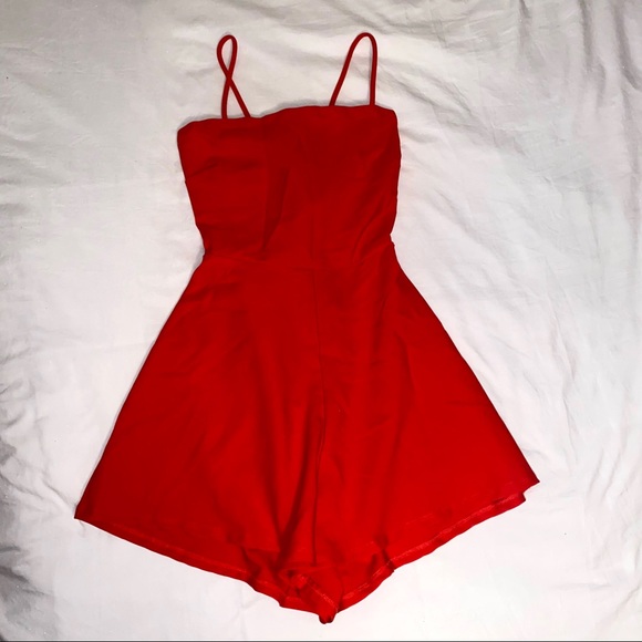 windsor scarlet romper with tie back - Picture 2 of 5
